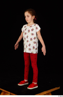 Lilly dressed leggings red shoes standing t shirt trousers whole…